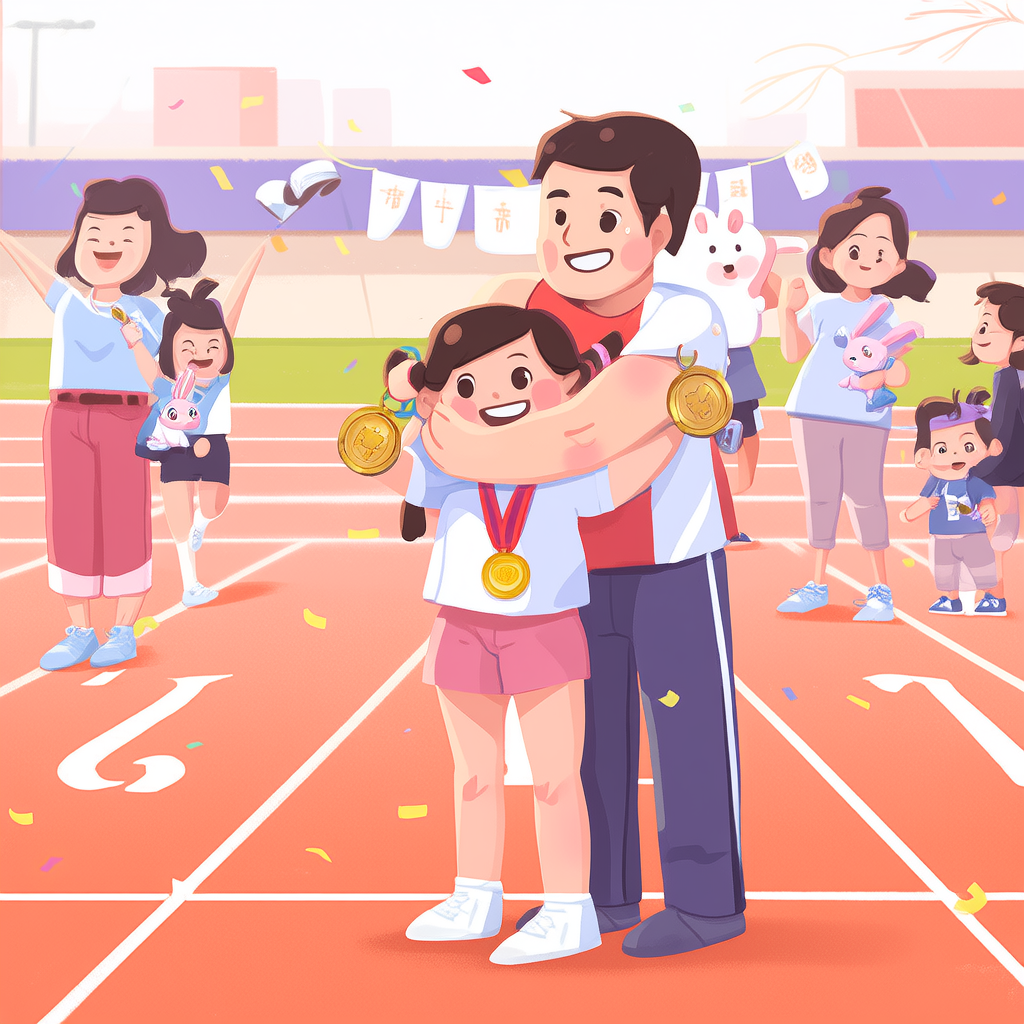 小莉和托马斯一起获得了奖牌